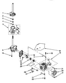 Brake, clutch, gearcase, motor and pump