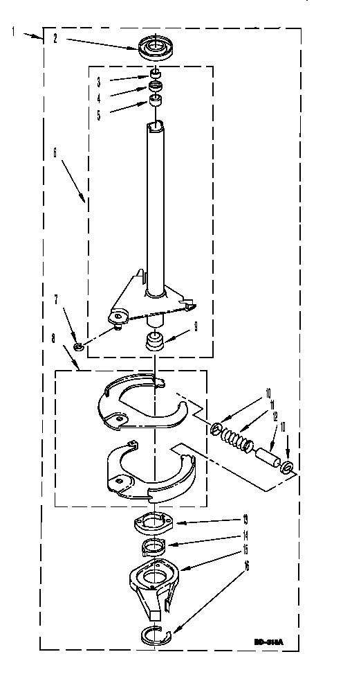 Brake and drive tube