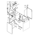 Whirlpool LPR4231AW0 rear and side panel diagram