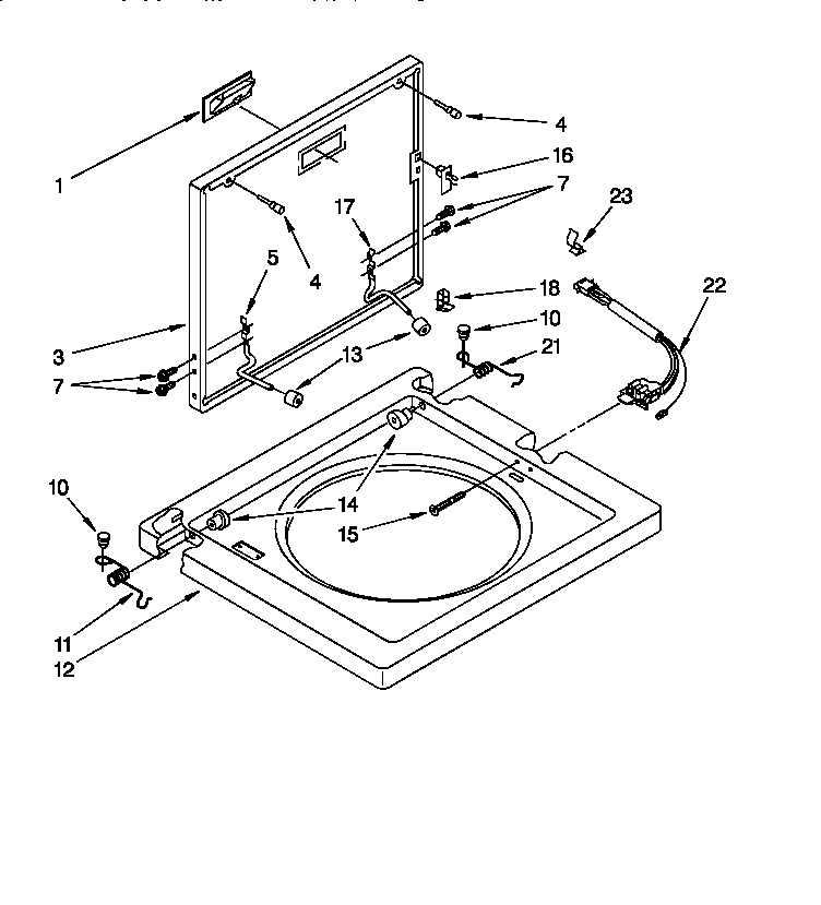 Washer top and lid