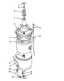 Agitator, basket and tub