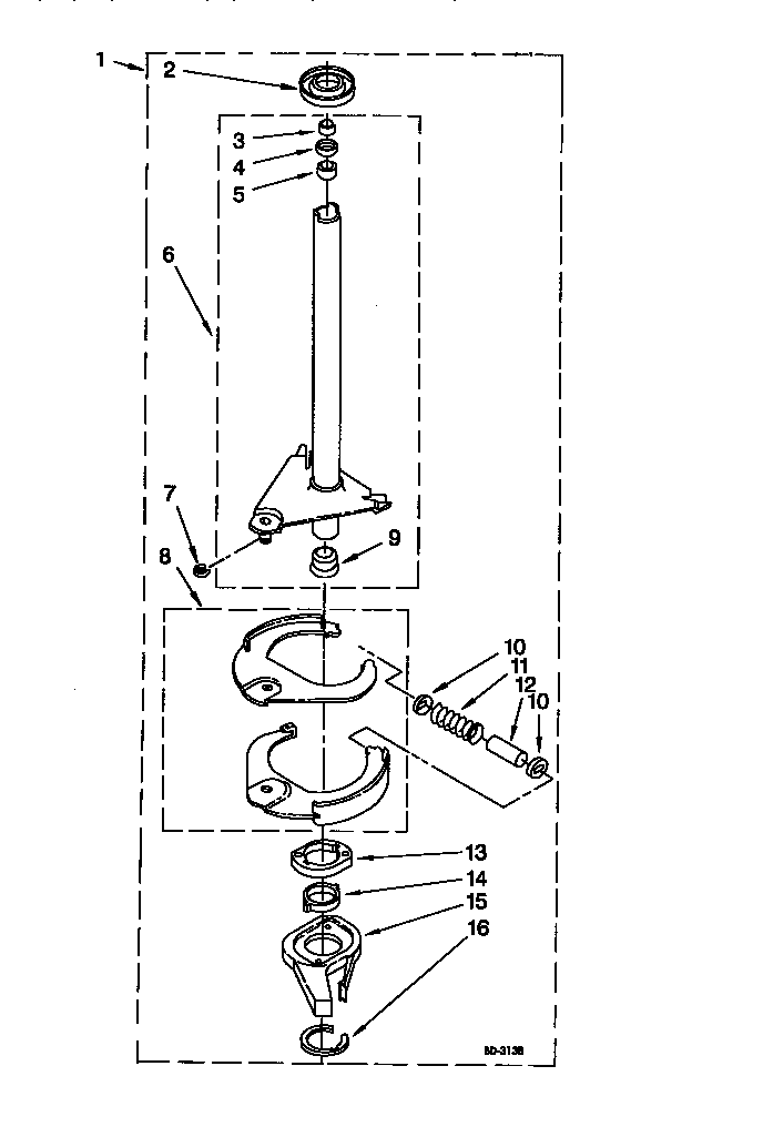 Brake and drive tube