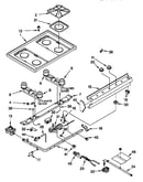 Cooktop and manifold