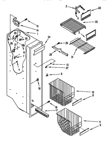 Freezer liner