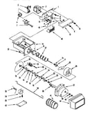 Motor and ice container