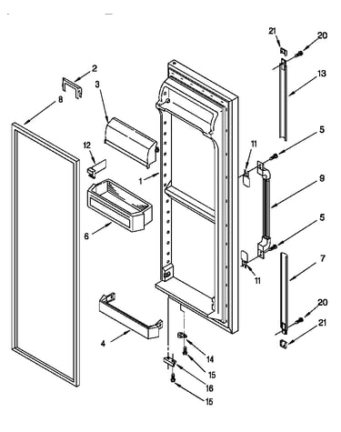Refrigerator door