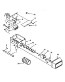 Motor and ice container