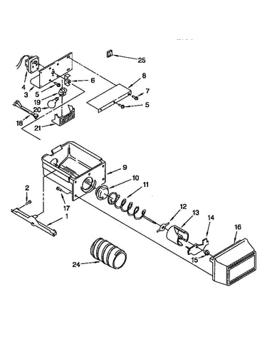 Motor and ice container