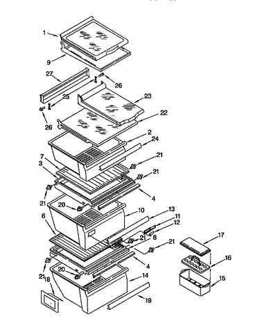 Refrigerator shelf
