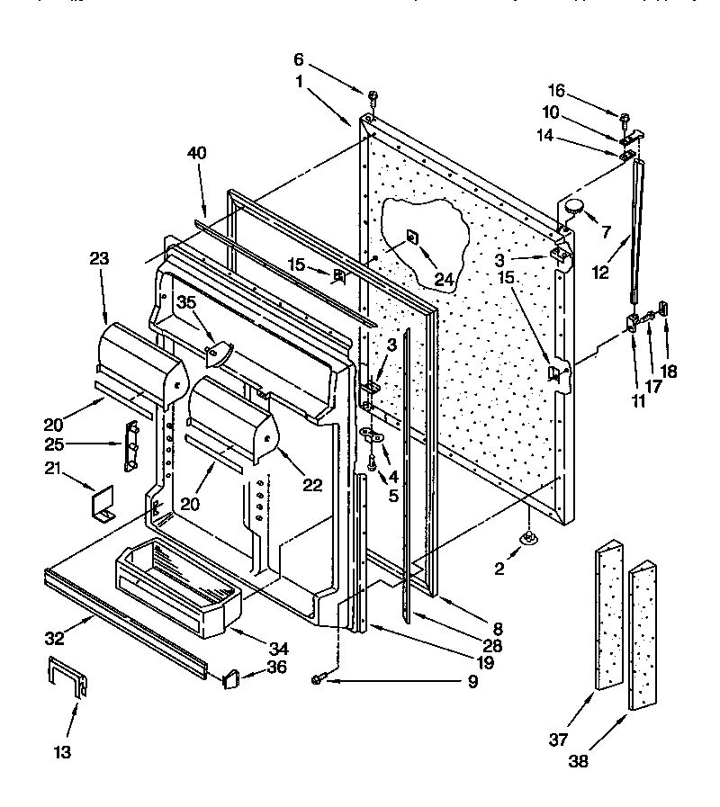 Refrigerator door