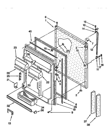 Refrigerator door