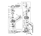 Whirlpool DU925QWDQ3 pump and motor diagram