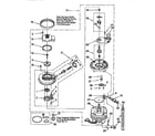 Whirlpool DU930QWDQ3 pump and motor diagram