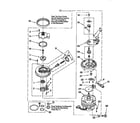 Whirlpool DP920QWDB3 pump and motor diagram
