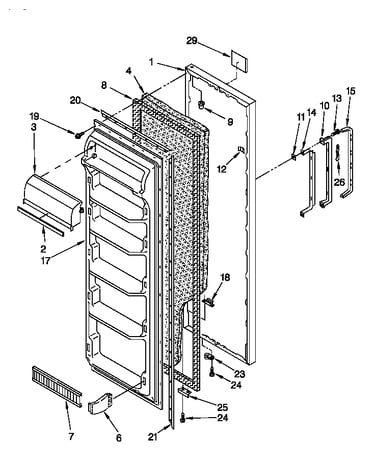 Refrigerator door