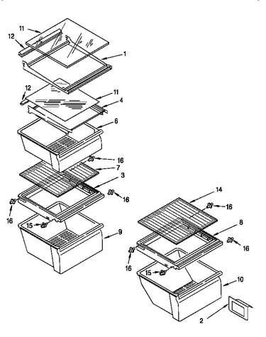 Refrigerator shelf