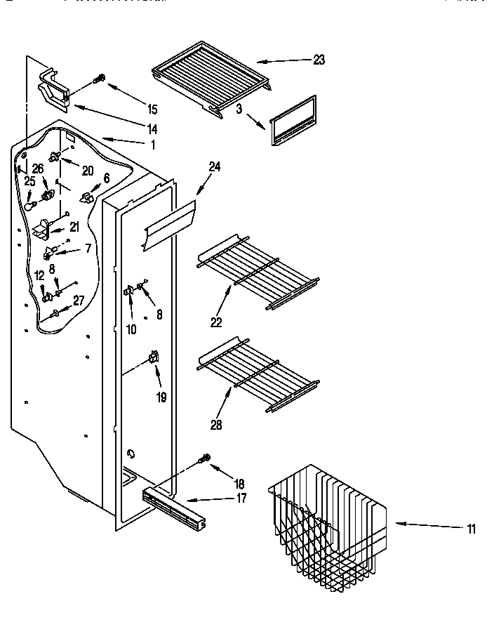 Freezer liner