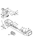 Motor and ice container