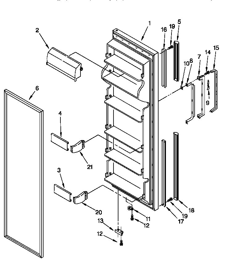 Refrigerator door