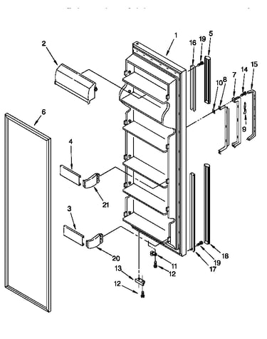 Refrigerator door