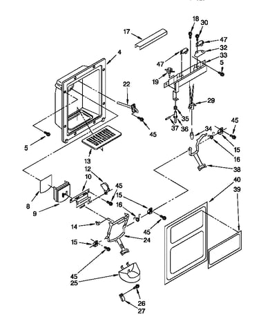 Dispenser front