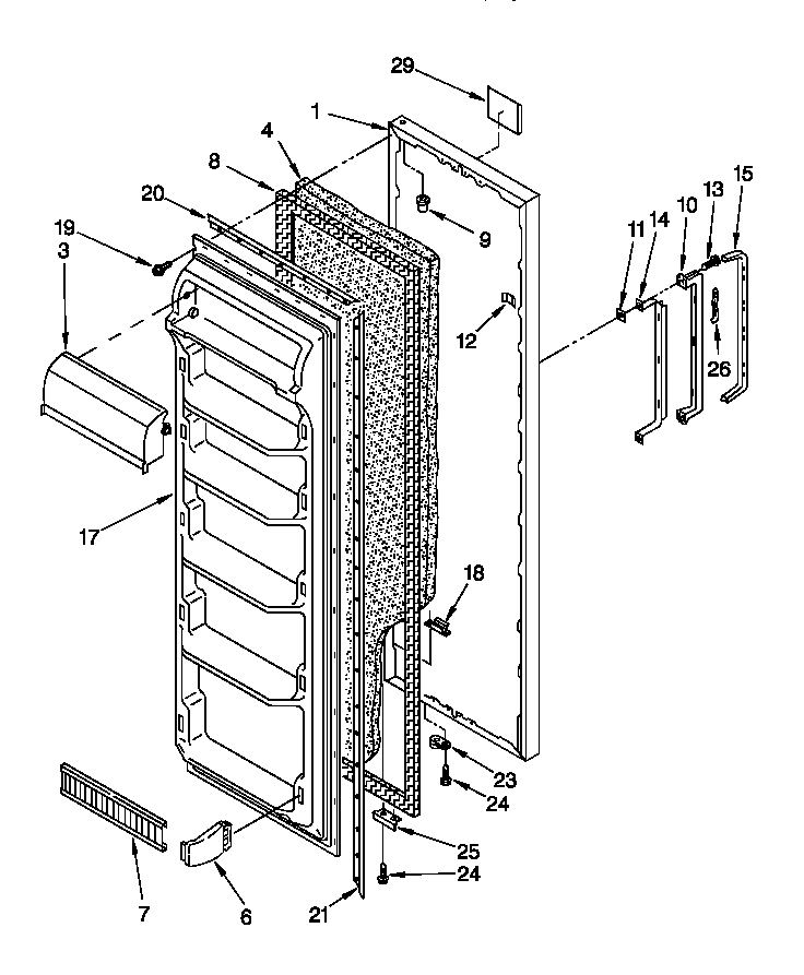Refrigerator door