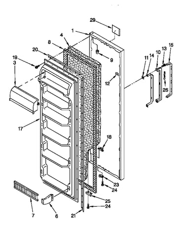 Refrigerator door