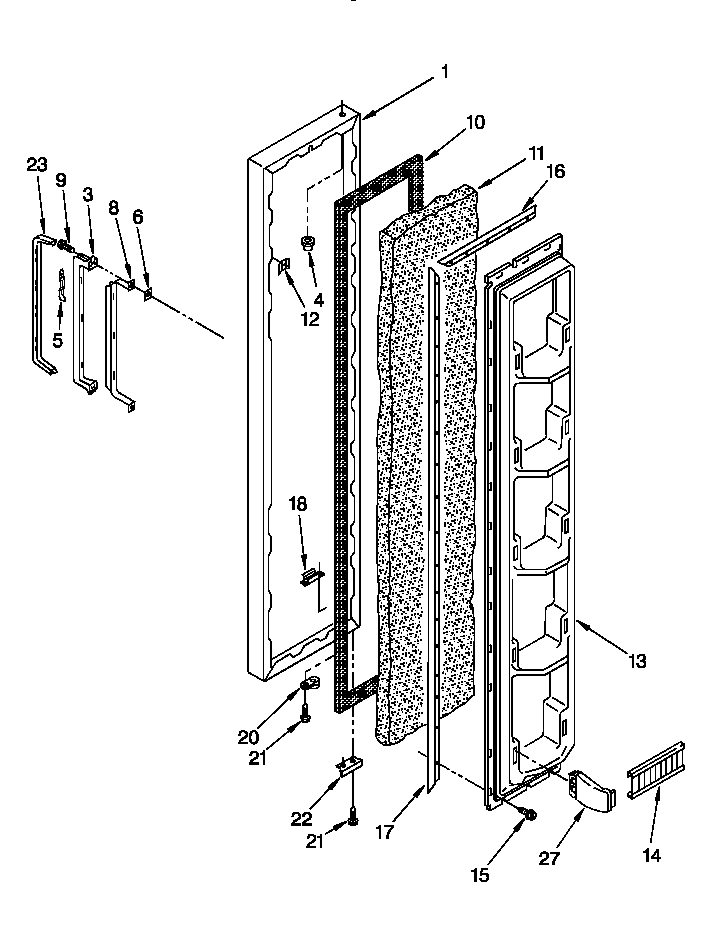 Freezer door