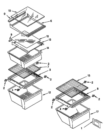 Refrigerator shelf