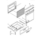 Roper FEP330BQ1 door and drawer diagram