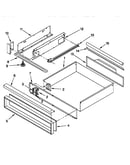 Utility drawer and rail