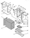 Auxiliary oven and door