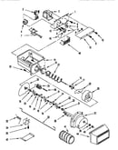 Motor and ice container