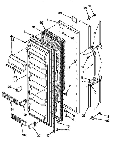 Refrigerator door