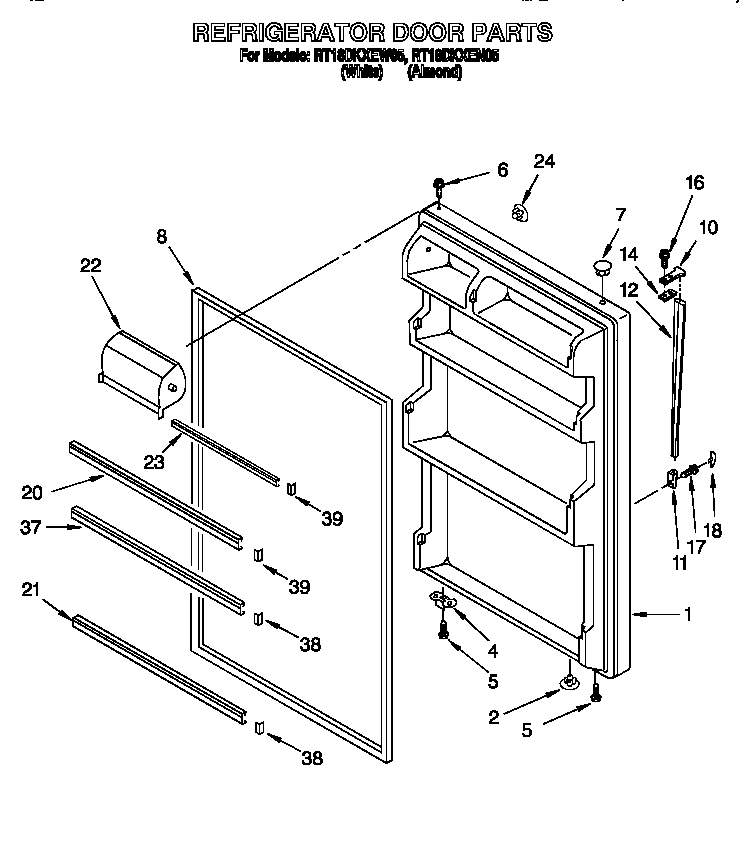Refrigerator door