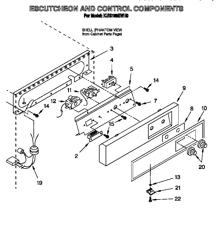 Escutcheon and control components