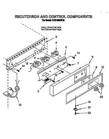 Escutcheon and control components