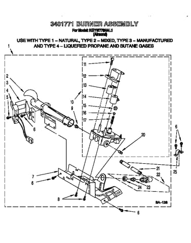 3401771 burner assembly