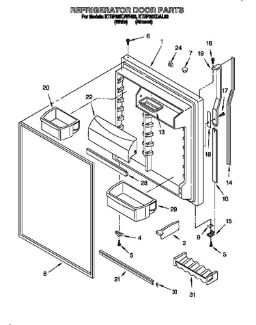 Refrigerator door