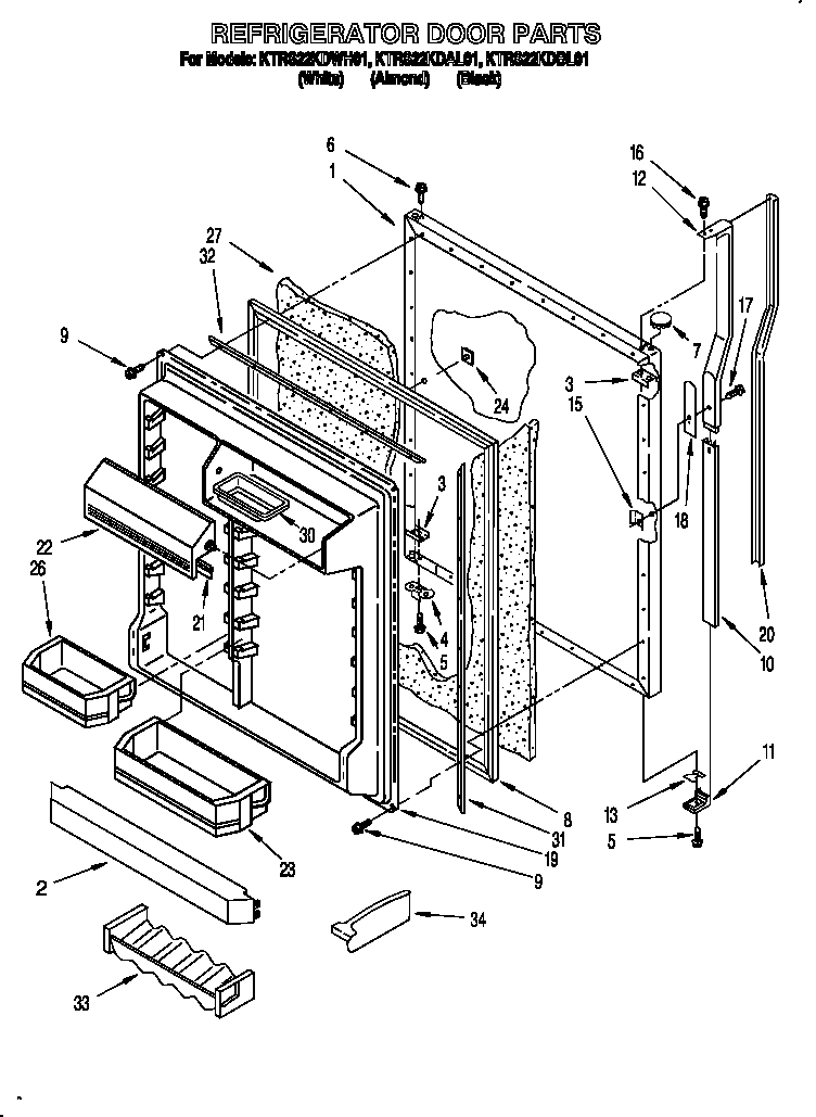 Refrigerator door