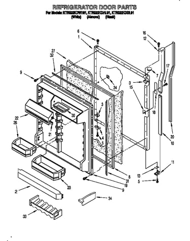 Refrigerator door