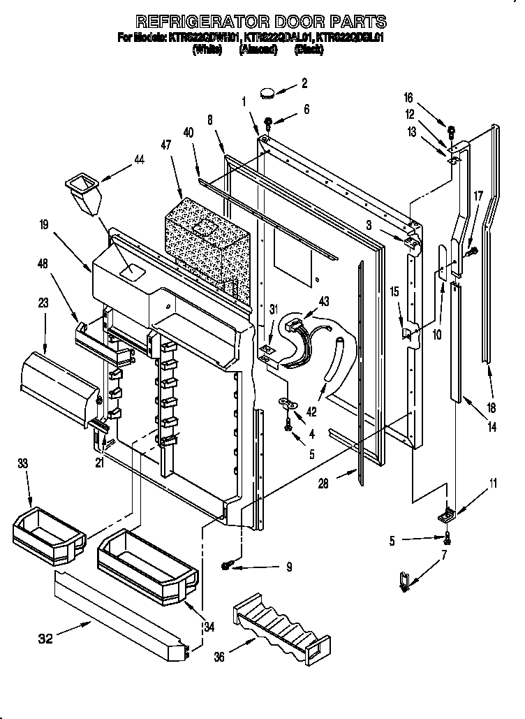 Refrigerator door