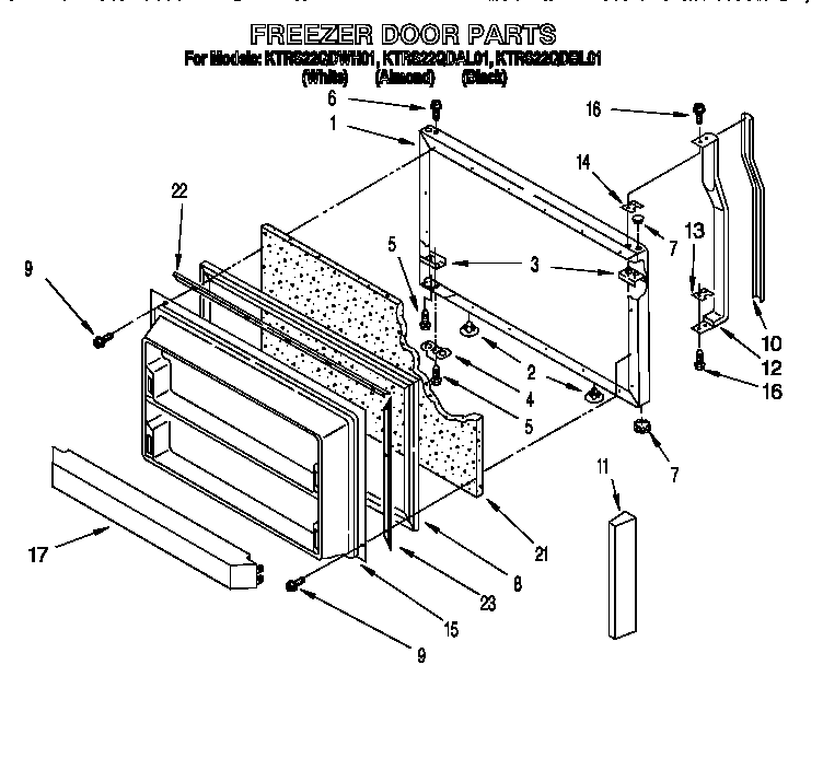 Freezer door