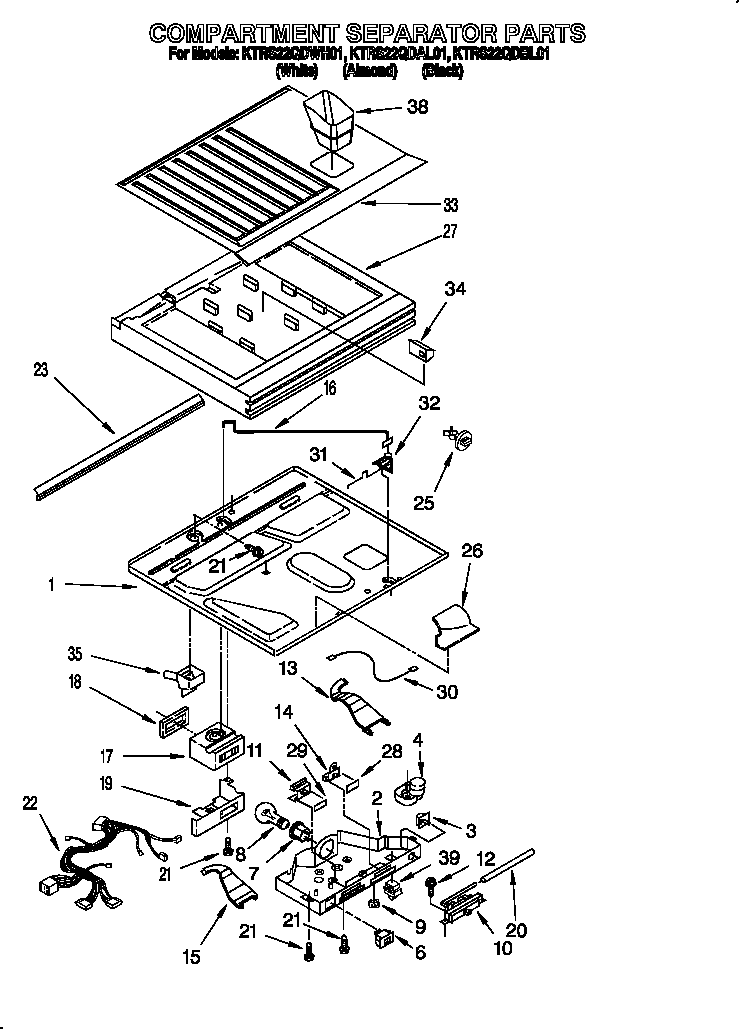 Compartment separator