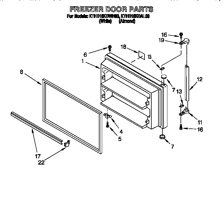 Freezer door