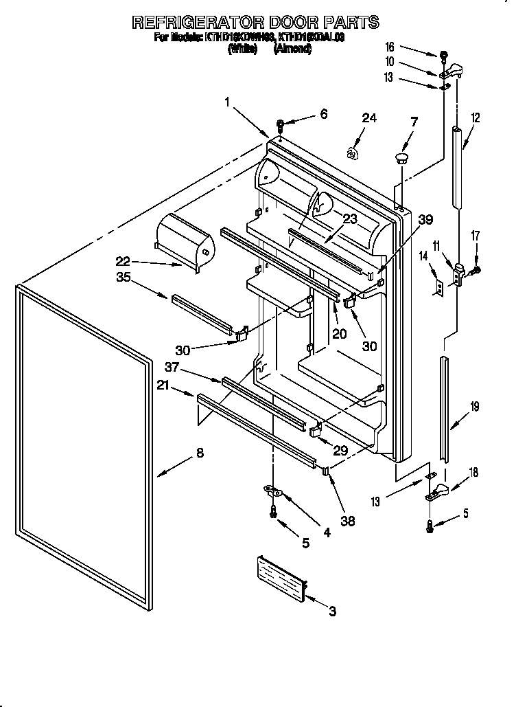 Refrigerator door