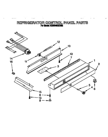 Refrigerator control panel