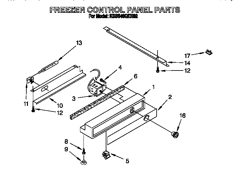 Freezer control panel
