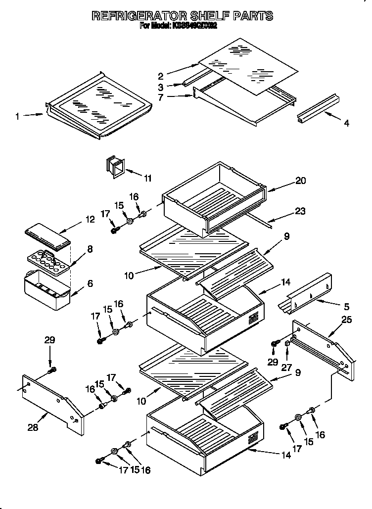 Refrigerator shelf