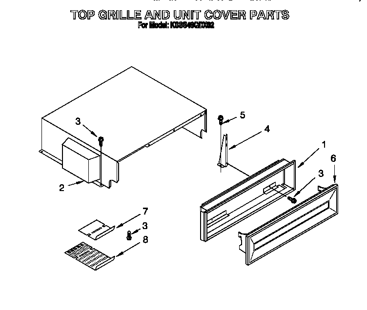 Top grille and unit cover